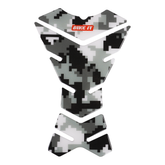 Bike It Black Urban Camo Spine Tank Pad Motorcycle Protector - Beedspeed