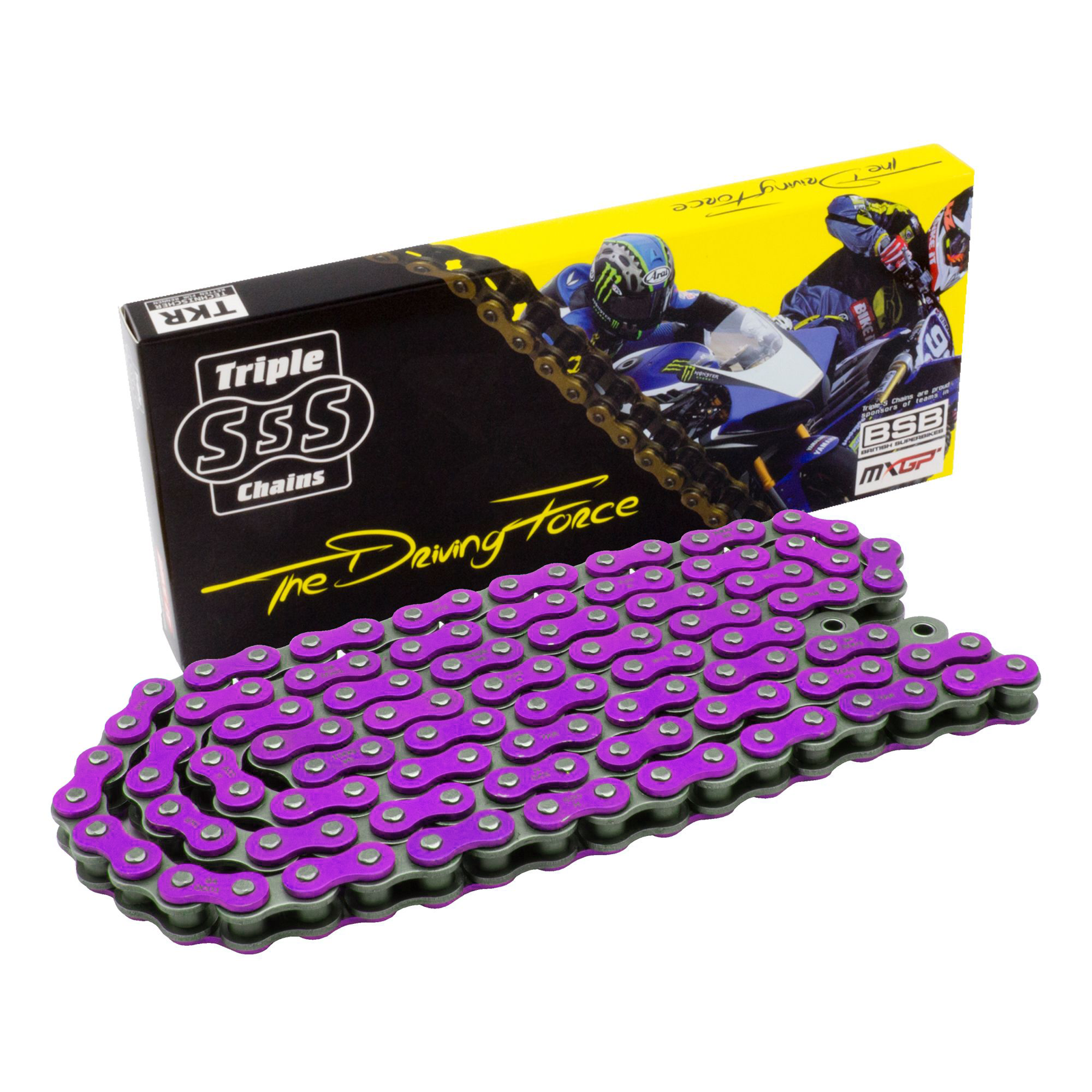 Triple-S Heavy Duty Chain 520H-120 Link Purple