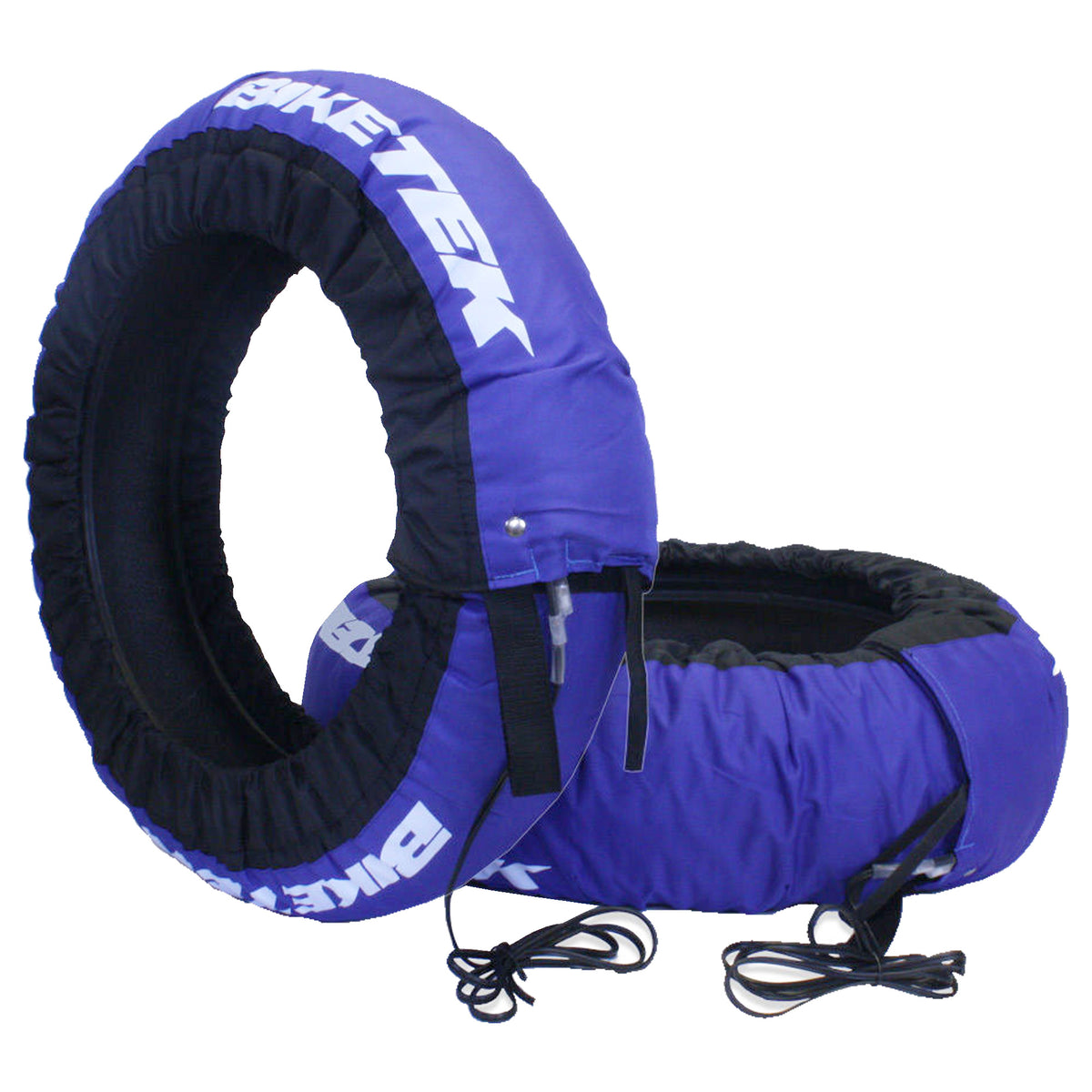 BikeTek Tyre Warmer Set for 120/70-17 (Front) and 200/55-17 (Rear) tyre with 2 Pin Euro Plug