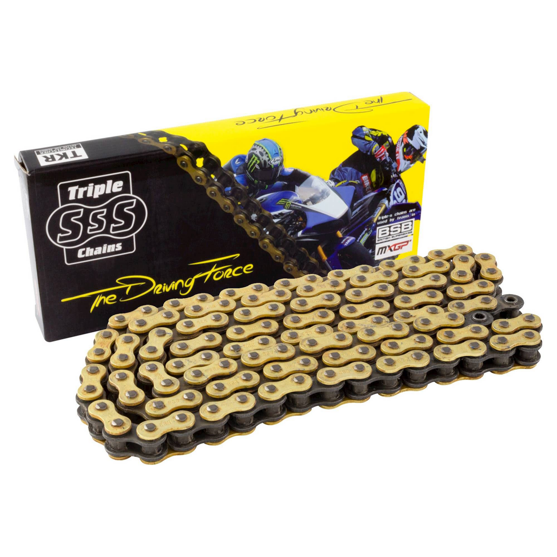 520-106 Link Triple-S O-Ring Chain Gold Motorcycle Road Bike - Beedspeed