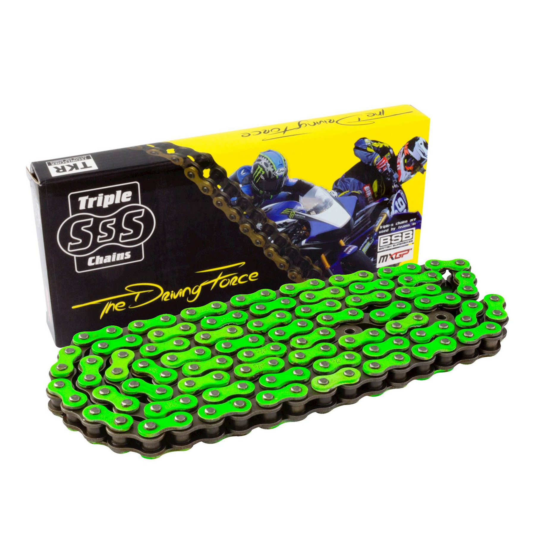 Triple-S HD Chain 428H-130 Link Green - Beedspeed