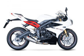 Triumph Daytona 675 inc R (2013–2016) Scorpion Exhaust Serket Taper Slip-on - Brushed Stainless