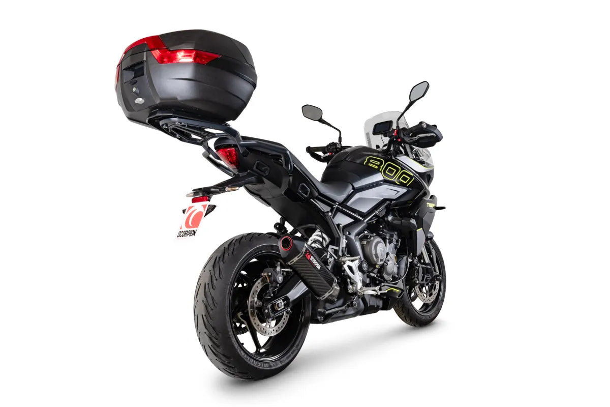 Triumph Tiger Sport 800 (2025-2026) SCORPION Exhaust Serket Parallel Slip-on – Carbon Fibre