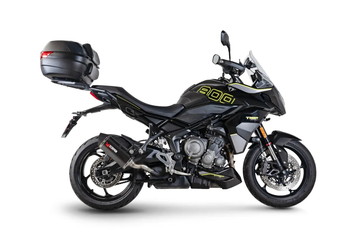 Triumph Tiger Sport 800 (2025-2026) SCORPION Exhaust Serket Parallel Slip-on – Carbon Fibre