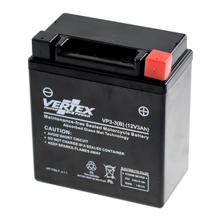 Vertex VP3-3 Heavy Duty Gel 12V 3Ah Battery replaces CB3L-A, YB3L-A, LB3L-A - Beedspeed