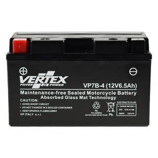 Vertex VP7B-4 Heavy Duty Gel 12V 6.5Ah Battery replaces YT7-B4 YT7B-BS - Beedspeed