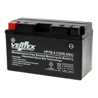 Vertex VP7B-4 Heavy Duty Gel 12V 6.5Ah Battery replaces YT7-B4 YT7B-BS - Beedspeed