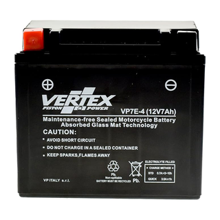 Vertex VP7E-4 Heavy Duty Gel 12V 7Ah Battery replaces YB7-A CB7-A, LB7-A - Beedspeed