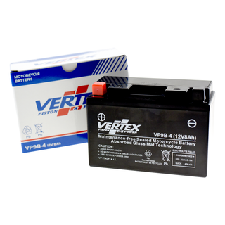 Vertex VP9B-4 Heavy Duty Gel 12V 8Ah Battery replaces YT9B-4 CT9B-4 CT9B-BS LT9B-4 YT9B-BS - Beedspeed