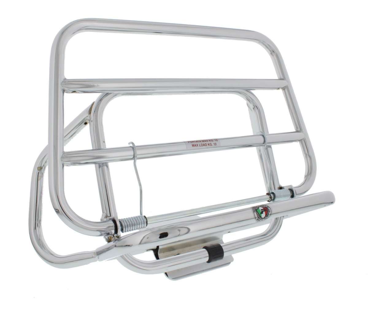 Vespa ET2 ET4 Chrome Rear Fold Down Rack Carrier - Cuppini
