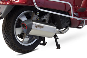 Vespa GTS 125 iGET (EURO 4) (2017–2019) SCORPION Exhaust Serket Full System – Brushed Stainless Steel
