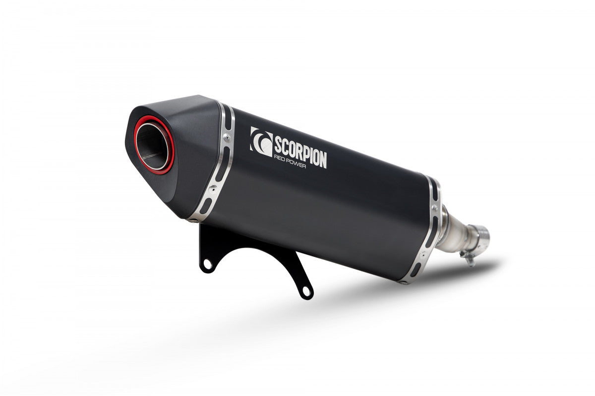 Vespa GTS 125 iGET (inc Super) (Euro 5) (2020-2024) SCORPION Exhaust Serket Slip On – Black Ceramic