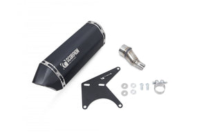 Vespa GTS 125 iGET (inc Super) (Euro 5) (2020-2024) SCORPION Exhaust Serket Slip On – Black Ceramic