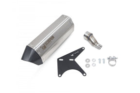 Vespa GTS 125 iGET (inc Super) (Euro 5) (2020-2024) SCORPION Exhaust Serket Slip On – Brushed Stainless Steel