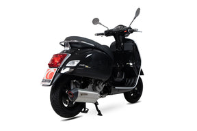 Vespa GTS 300 HPE (Euro 4) (2019-2020) SCORPION Exhaust Serket Slip On – Brushed Stainless Steel