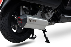 Vespa GTS 300 HPE (Euro 4) (2019-2020) SCORPION Exhaust Serket Slip On – Brushed Stainless Steel