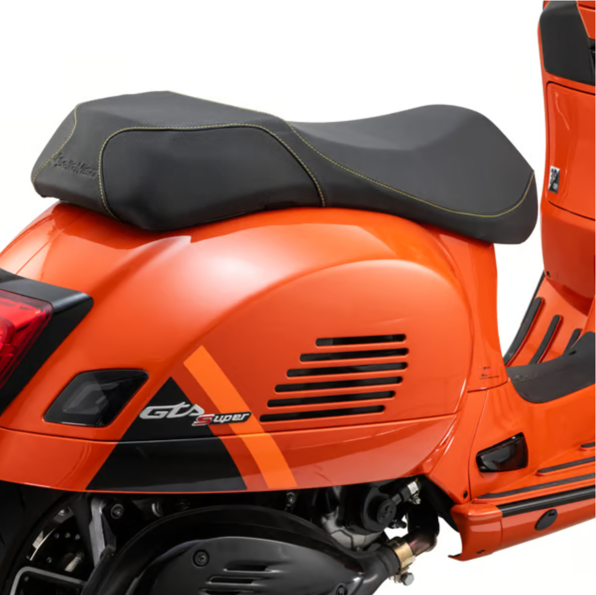 Vespa GTS GTV GT60 GT/L 125-300cc Dual Sport Seat - NISA - Black / Yellow