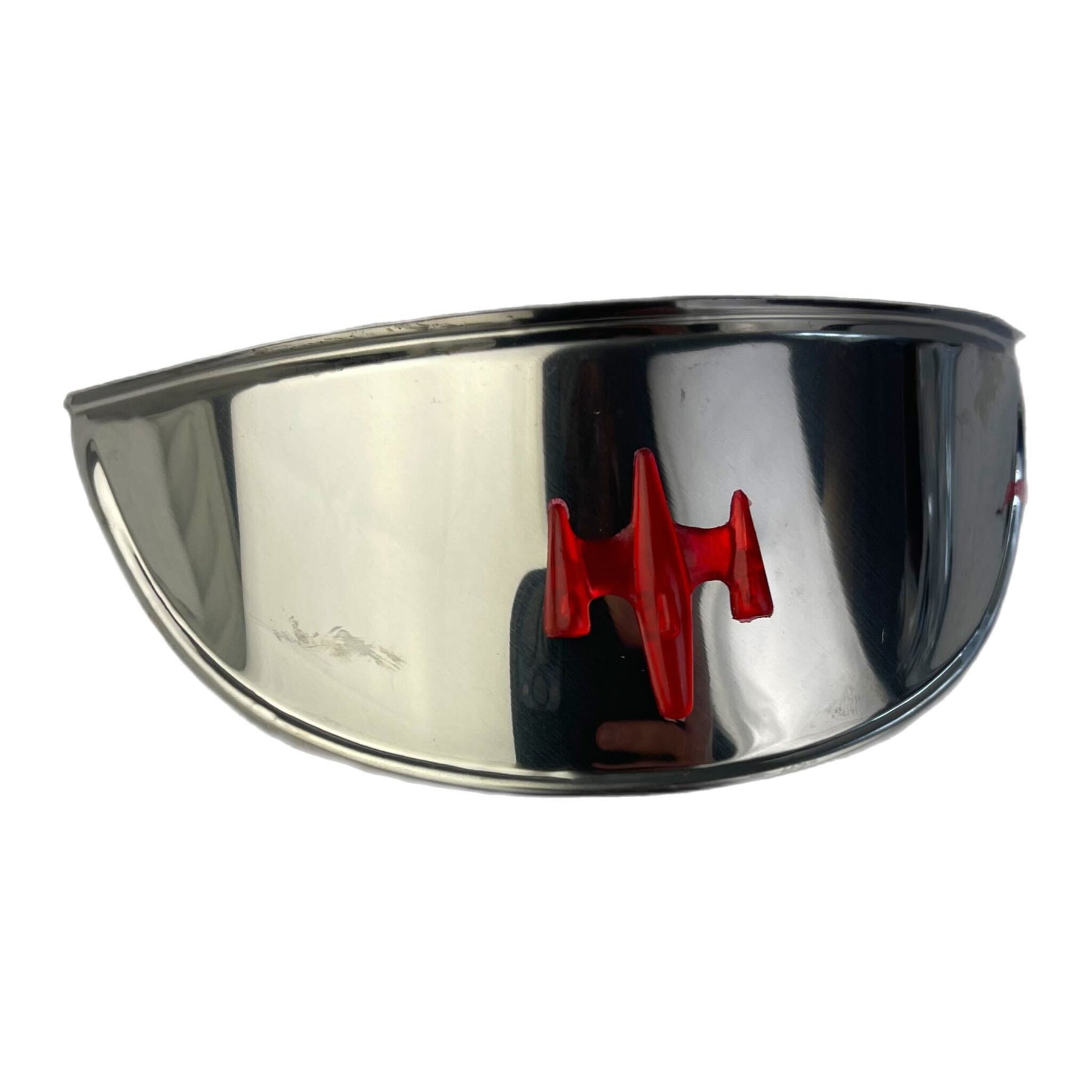 Vespa PX PE PK Headlight Peak Chrome Red Trim 130mm