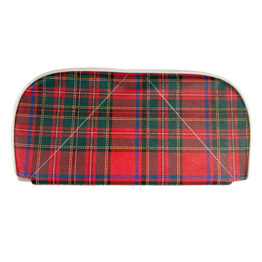 Vespa Lambretta Backrest Replacement Pad For Cuppini Carriers - Red & Green Tartan