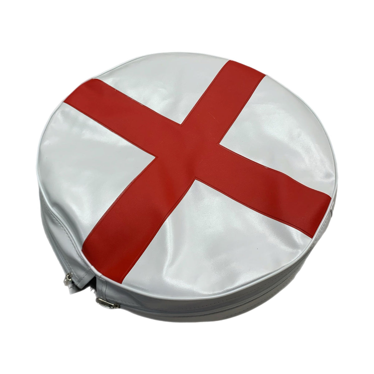 Vespa Lambretta Scooter 10" Spare Wheel Cover - St George Cross England Flag