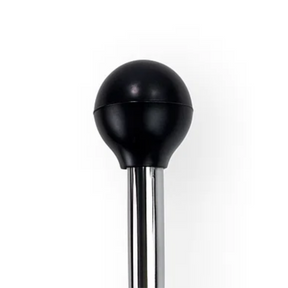 Vespa Lambretta Scooter Chrome Mini Aerial Flag Holder Pole - 23cm - Black Ball