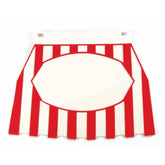 Vespa Lambretta Scooter Europa Striped Mudflap Red & White