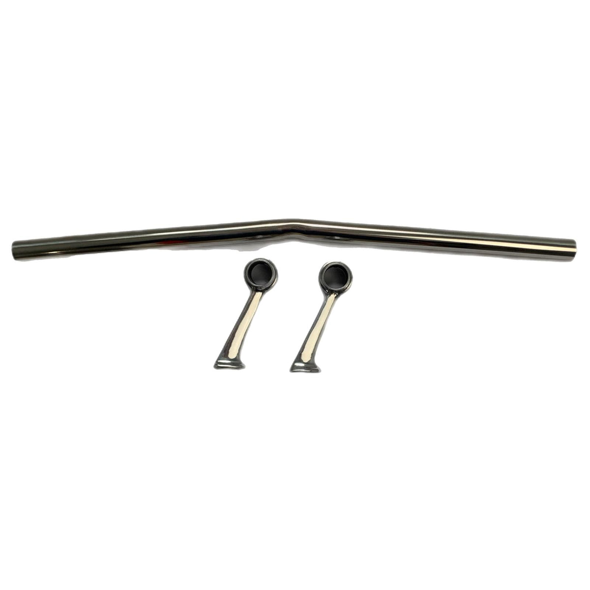 Vespa Lambretta Scooter Scomadi Royal Alloy Badge Bar & Fixing Brackets - Polished Stainless Steel