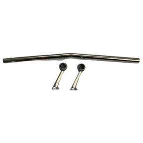 Vespa Lambretta Scooter Scomadi Royal Alloy Badge Bar & Fixing Brackets - Polished Stainless Steel