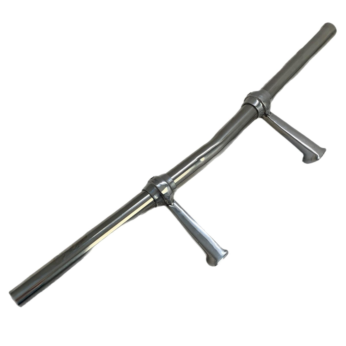 Vespa Lambretta Scooter Scomadi Royal Alloy Badge Bar & Fixing Brackets - Polished Stainless Steel