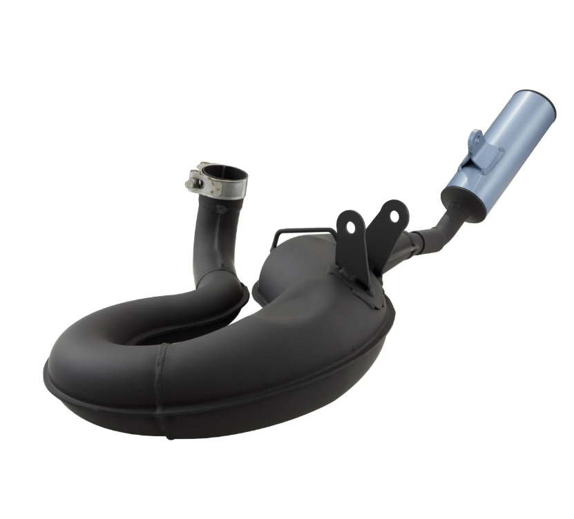 Vespa P200E PX200 Rally 200 MALOSSI Power Racing Exhaust Black Sound