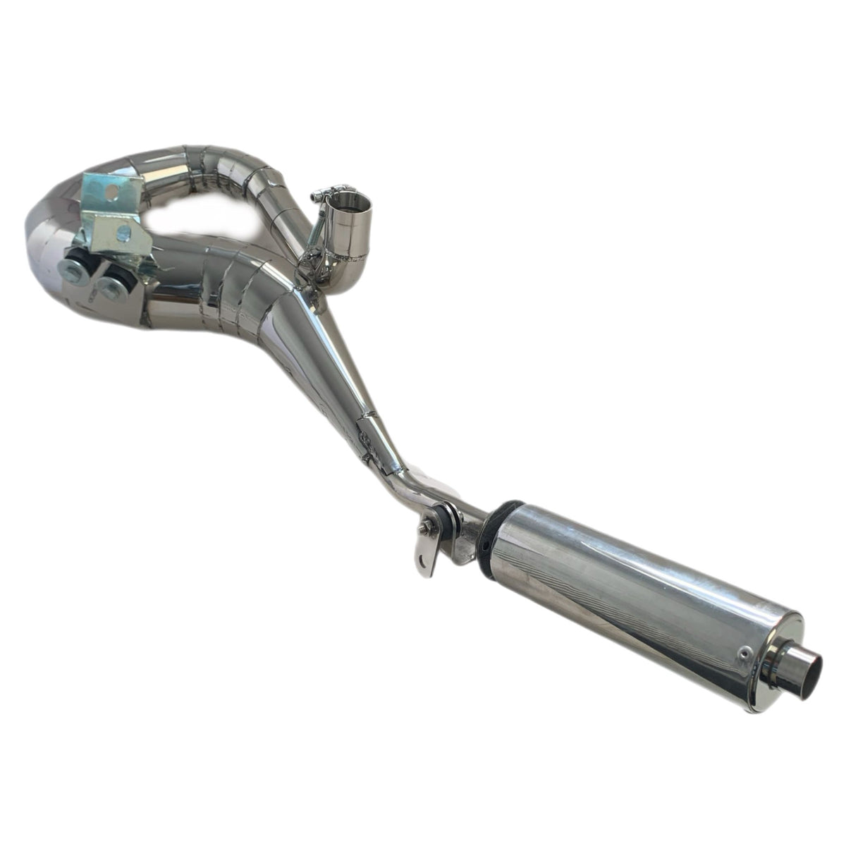 Vespa PX125 150 Sterling Expansion Performance Exhaust - Right Hand - Stainless Steel