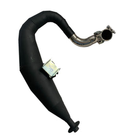 Vespa PX200 P200E Sterling Expansion Performance Exhaust Black with Stainless End Pipe - Left Hand