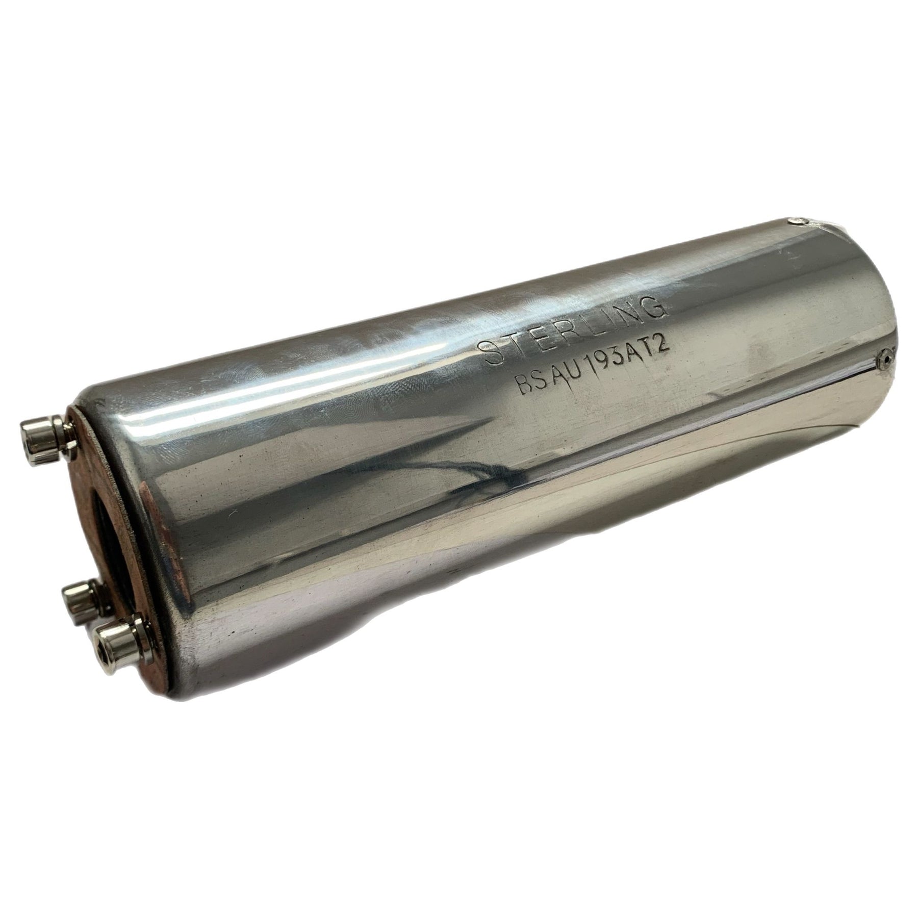 Vespa PX200 P200E Sterling Expansion Performance Exhaust Black with Stainless End Pipe - Left Hand