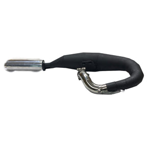 Vespa PX200 P200E Sterling Expansion Performance Exhaust Black with Stainless End Pipe - Left Hand