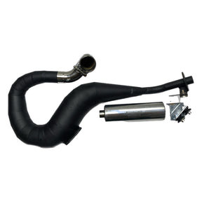 Vespa PX200 P200E Sterling Expansion Performance Exhaust Black with Stainless End Pipe - Right Hand Exit