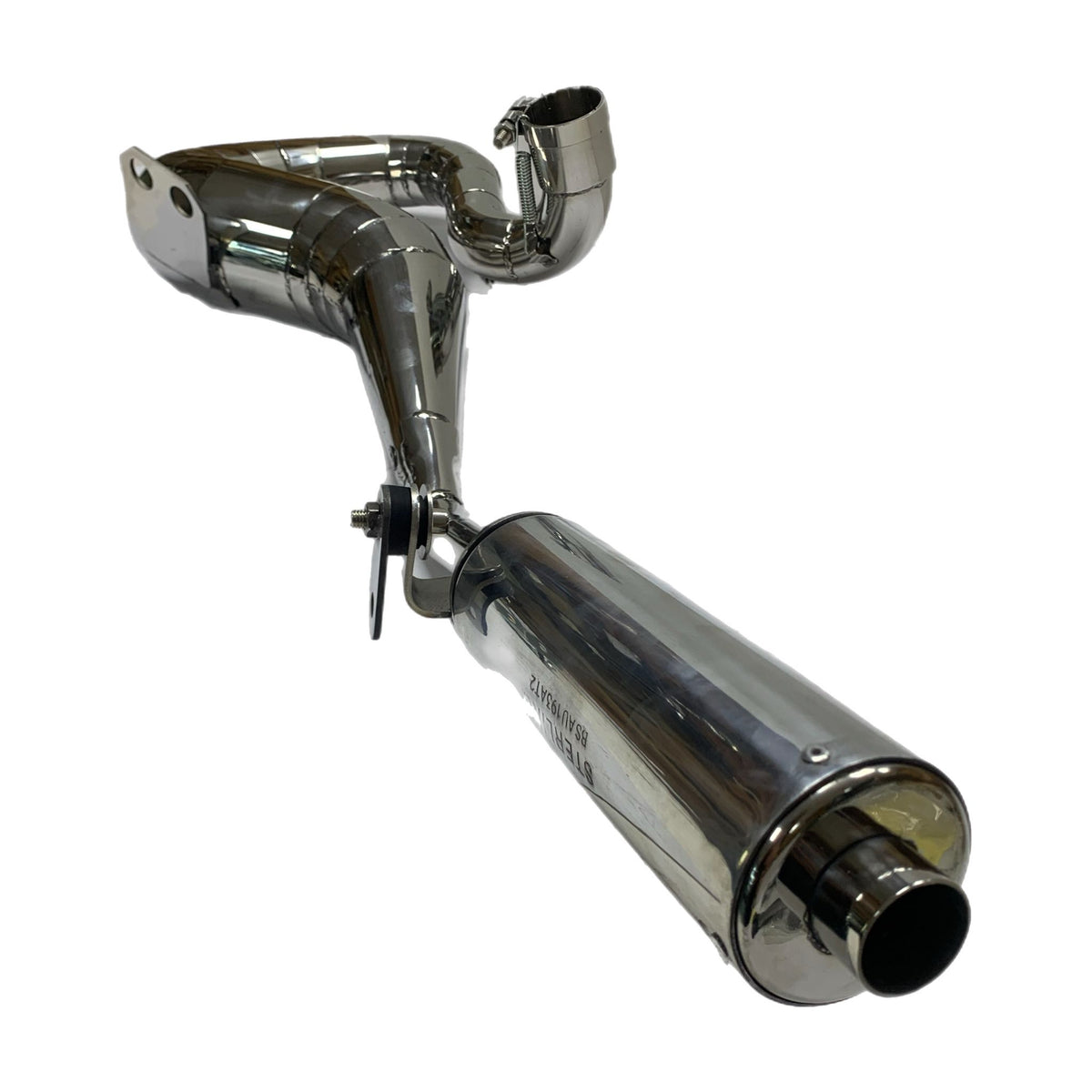 Vespa PX200 P200 Sterling Expansion Performance Exhaust - Right Hand - Stainless Steel