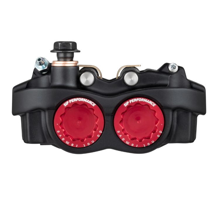 Vespa PX Disc MY T5 Classic LML Grimeca SIP RADIAL Front Hydraulic Brake Caliper with Axle Seating Radial 82mm Black Anodized