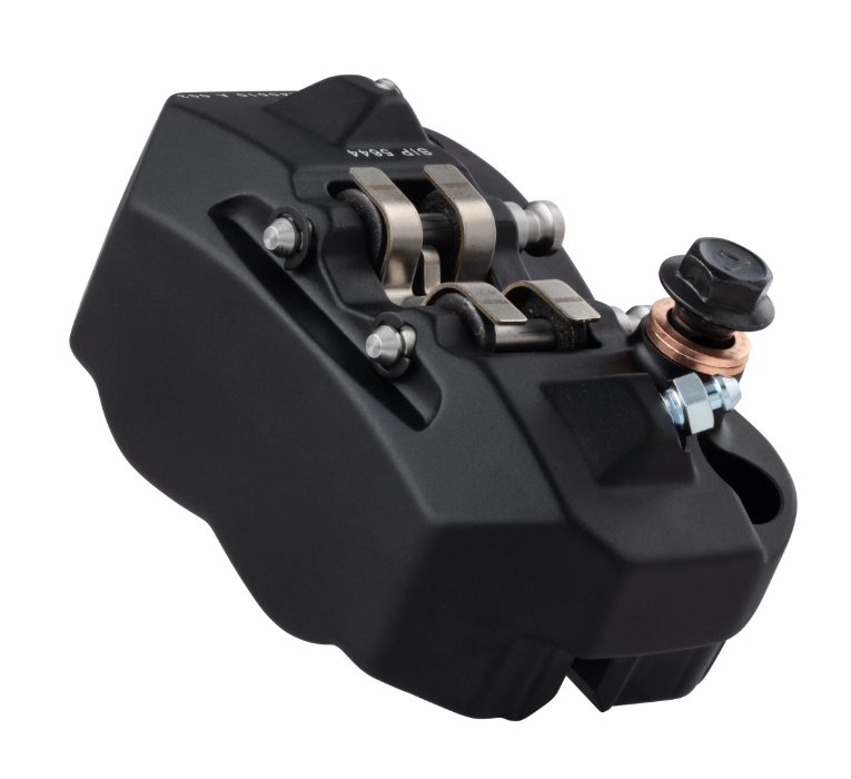Vespa PX Disc MY T5 Classic LML Grimeca SIP RADIAL Front Hydraulic Brake Caliper with Axle Seating Radial 82mm Black Anodized