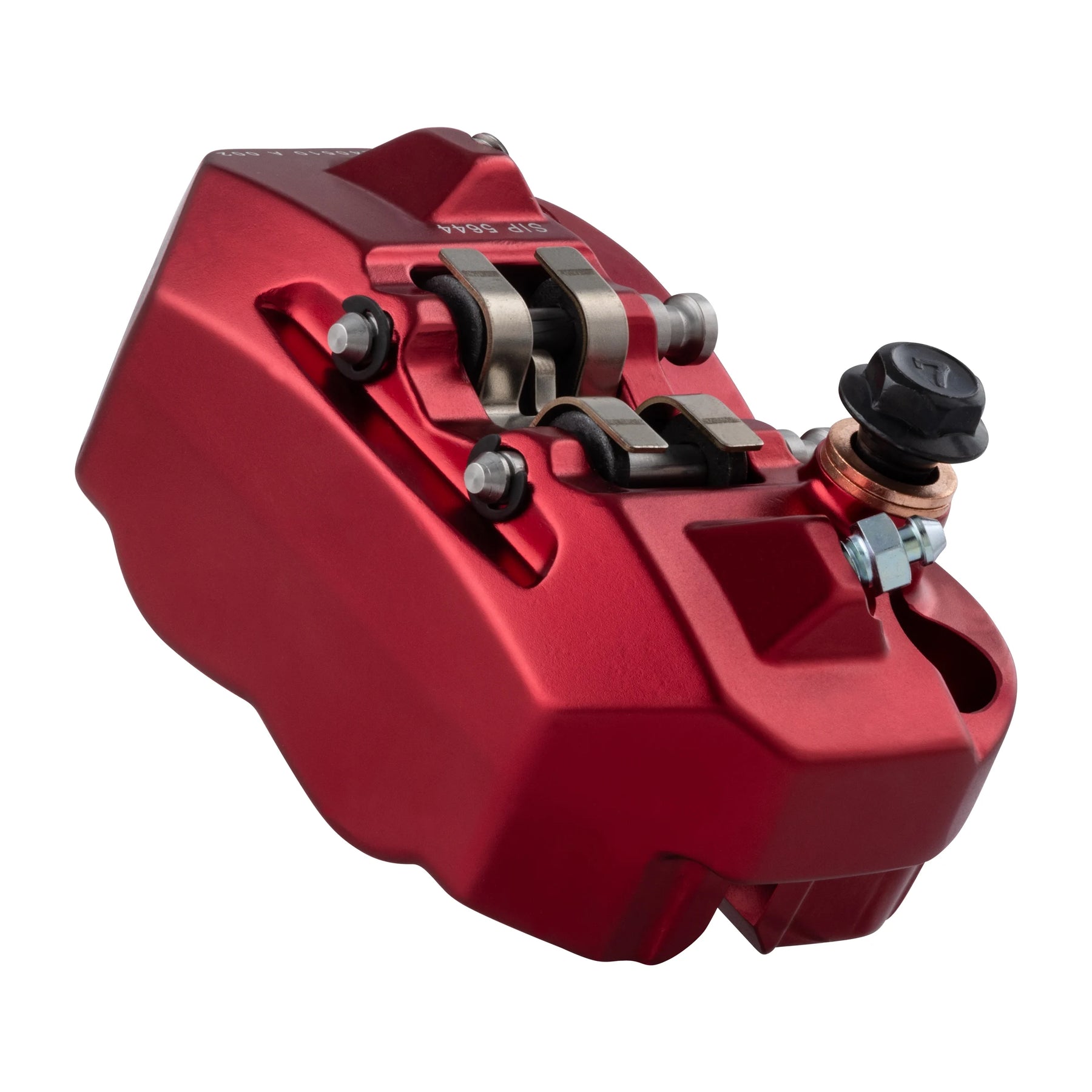 Vespa PX Disc MY T5 Classic LML Grimeca SIP RADIAL Front Hydraulic Brake Caliper with Axle Seating Radial 82mm Red Anodized