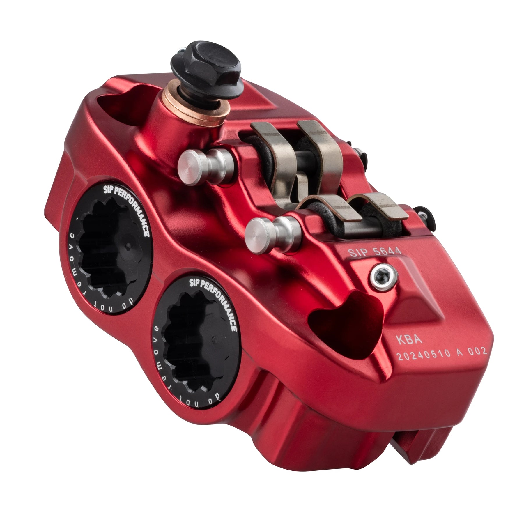 Vespa PX Disc MY T5 Classic LML Grimeca SIP RADIAL Front Hydraulic Brake Caliper with Axle Seating Radial 82mm Red Anodized