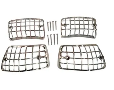 Vespa PX PE T5 Classic Indicator Grill Kit - Chrome