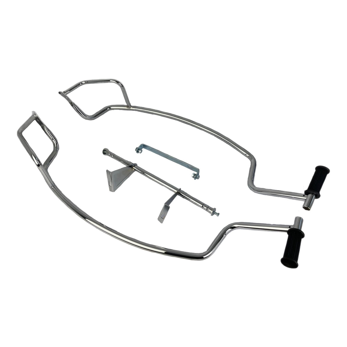 Vespa PX PE T5 Side Panel Crash Bars - Florida Bars Chrome - Cuppini