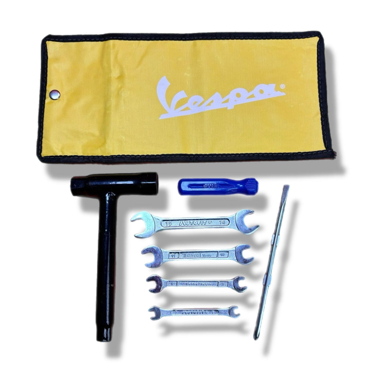 Vespa PX PE T5 Super Sprint Rally VBB Tool kit with Yellow Pouch