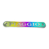 Vespa Piaggio Rear Seat Badge Plaque - Titanium