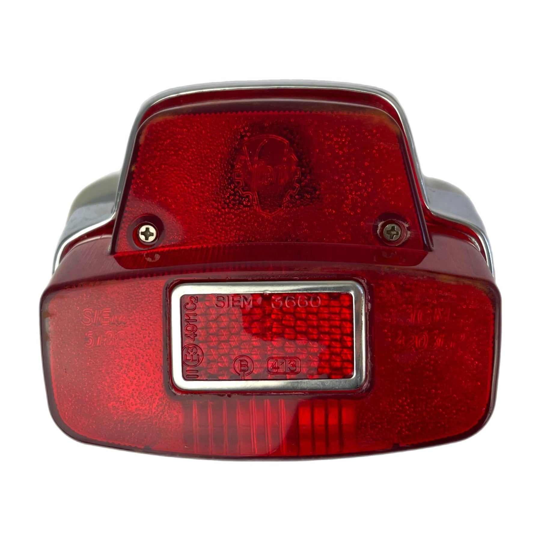 Vespa Super Sprint GL SS Rear Light Unit - Polished Alloy