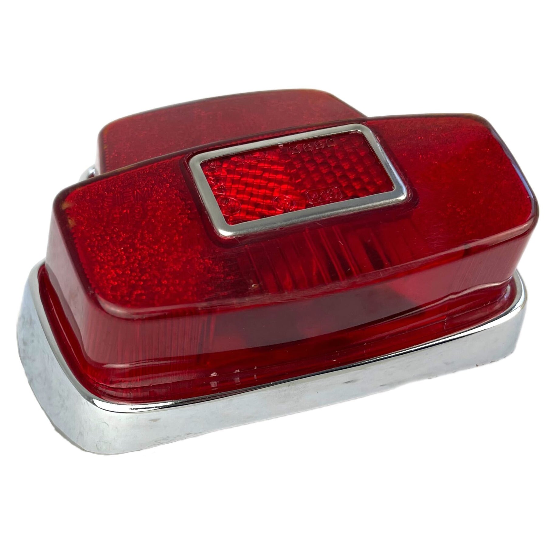 Vespa Super Sprint GL SS Rear Light Unit - Polished Alloy