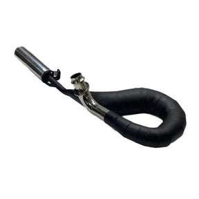 Vespa T5 Mk1 Classic 125 Sterling Expansion Performance Exhaust - Right Hand - Black with Stainless End Can
