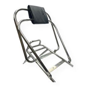 Vespa PX, PE, T5 Classic LML Flip Over Flip Flop Backrest - Stainless Steel