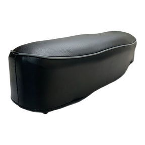 Vespa V50 V90 V100 Prim Et3 Dual Seat - Black with Grey Piping - Italian