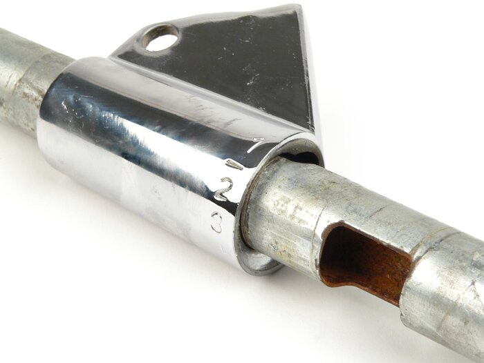 Vespa VBB Sportique GS 4 Speed Gear Change Twist Grip - Chrome